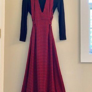 Full length checked dress